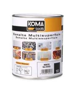 Esmalte multisuperficies negro mate 750 ml koma tools