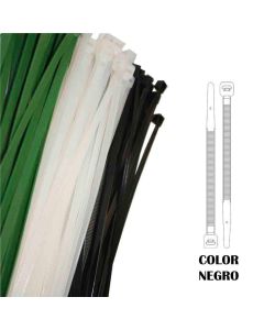 Bridas negras 7.6 x 300 mm nylon alta calidad (bolsa 100 unid.)
