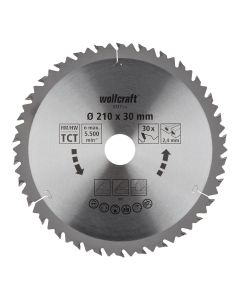Disco de sierra circular ct, 30 dientes ø210mm 6737000 wolfcraft