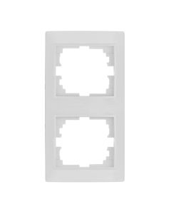 Marco vertical para 2 elementos blanco 81x154x10mm serie europa solera erp62u