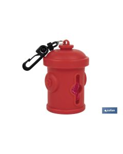 DISPENSADOR DE BOLSAS PARA MASCOTAS ROJO  7,8X5CM COFAN