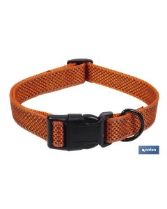 COLLAR PARA PERROS REFLECTANTE NARANJA  1,5 X 30-45 CM COFAN