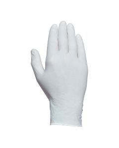 Caja 100 guantes desechables látex con polvo talla 7 juba