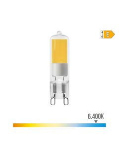 Bombilla g9 led 5w 575lm 6400k luz fría cristal edm