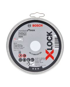 Lata con 10 discos de corte x-lock standard for inox (recto) medidas: ø115x1mm 2608619266 bosch