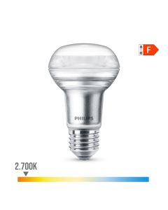 Bombilla led 36d 4,5w r63, 345im e27 2700k. philips