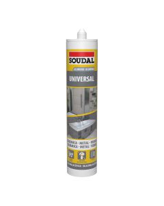 Silicona universal aluminio 280ml 115924 soudal