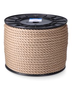Cuerda yute natural 3 cabos calibre 10 mm x 150 m