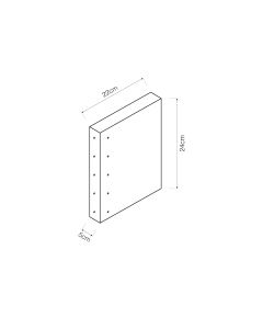 Base 240x220x50mm para expositor hidro basics