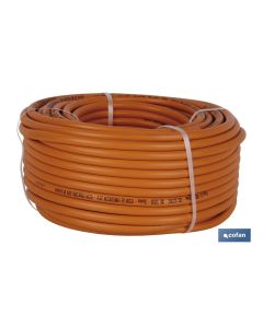 TUBO GAS FLEXIBLE NARANJA UNE 53539 Ø8x60 m COFAN