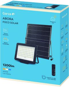 FOCO EXT LED SOLAR ABORA 1200LM 4000K