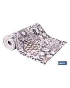 ROLLO DE ALFOMBRA VINILICA DISEÑO ARABESCO 84% VINILO 16% POLIESTER 52 X 20 M COFAN
