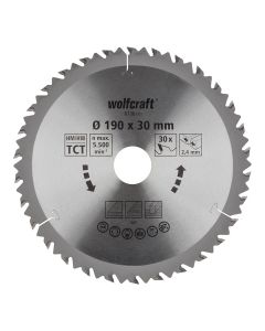 Disco de sierra circular ct, 30 dientes ø190mm 6736000 wolfcraft