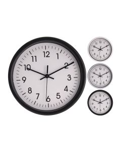 Reloj de pared redondo fondo blanco ø20x4cm colores / modelos surtidos