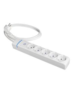 Prolongador con 5 tomas 2p+t, 16a 250v con interruptor luminoso. 1.5 m de cable h05vv-f 3g1,5mm². 8015pil solera