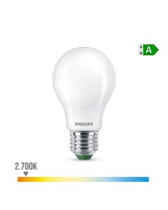 Bombilla ultra efficient led classic 5,2w 1095im e27 2700k, ø10,4x6cm, philips