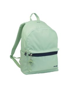 Mochila escolar 4 cremalleras 21l verde, serie 1918.