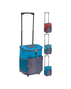 Nevera con ruedas tipo "trolley" 28 l. colores surtidos. cool