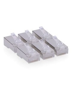 Conector rj45 macho ftp cat5e blindado ( bolsa 6 u)