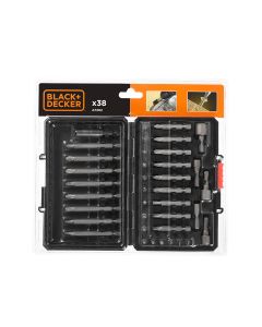 Kit de 38 piezas para atornillar a7202-xj black+decker