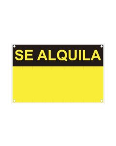 Rotulo "se alquila" (pvc 0.4mm) 45x70cm normaluz