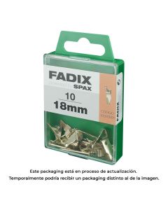 Caja m 10 unid. cuelgacuadros hansafix 18mm fadix