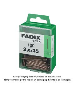 Caja m 100 unid. clavo de acero para rodapie 2,0x35mm fadix