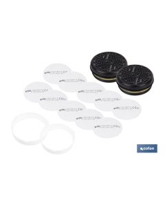 SET FILTRO COMBINADO 2 UDS. FILTRO A1B1E1K1 + 10 UDS. PREFILTRO P2 NR COFAN