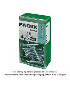 Caja s 15 unid. tornillo rosca chapa cr autot. 4,2x25mm fadix