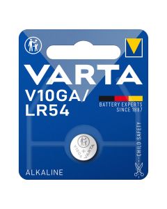 Pila varta lr54 - v10ga 1.5v alkalina (blister 1 unid.) ø11,6x3,0mm