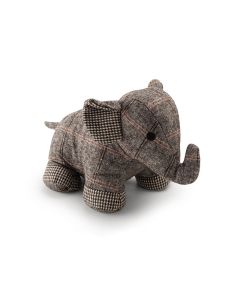 Tope textil sujetapuertas 1kg elefante gris. inofix