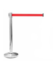 Poste separador inox cinta roja extensible 2m x 5mm