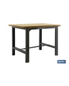 BANCO DE TRABAJO MADERA ANTRACITA L-1200 MM COFAN