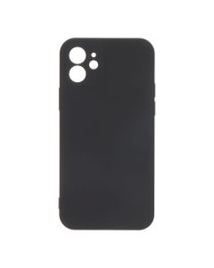 Carcasa negra de plástico soft touch para iphone 12