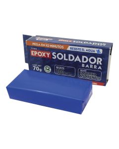 Epoxy soldador plastilina barra separada 10 min 70gr pl70e10 fusion epoxy black label