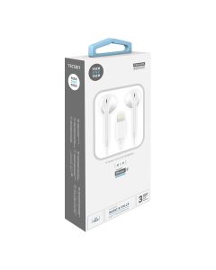 Auriculares hip blancos, lightning (comp. apple). tech one tech