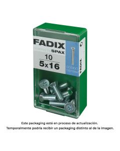 Caja s 10 unid. tornillo metrica cp m 5x16mm fadix