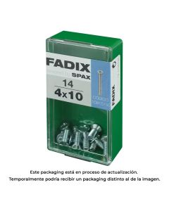 Caja s 14 unid. tornillo metrica cp m 4x10mm fadix