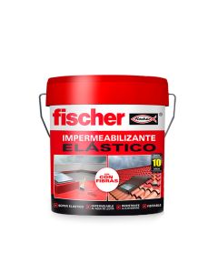 Impermeabilizante 4l rojo con fibras 547156 fischer