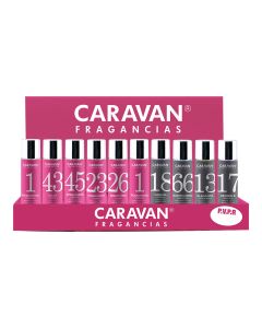 Exp s.mesa cart caravan 30ml gratis por la compra de 70 unidades perfumes caravan