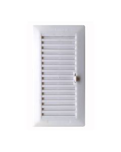 Rejilla empotrar regulable 13.3x26cm + marco abs blanco (g)