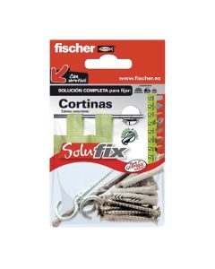 Kit fijación cortinas 502687 solufix fischer