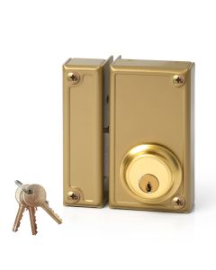 Cerradura de sobreponer solo llave. izquierda jis 33-6i jis