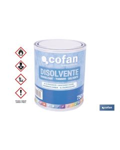 DISOLVENTE CLOROCAUCHO 750 ML COFAN