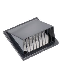 Rejilla ventilación con campana abs ø 100mm gris antracita