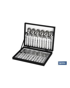 CUBERTERIA INOX MODELO BARI 24 pcs C-1810 2,5 mm COFAN