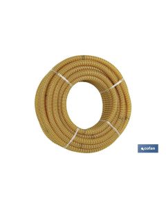 ROLLO DE TUBO DE ASPIRACION ESPIRAL AMARILLO Ø42mm 25m COFAN