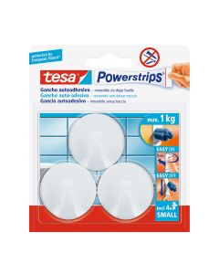 Tesa powerstrips hasta 1kg circular blanco 57577