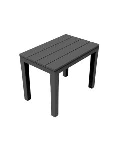 Banqueta para exterior. color: negro 38,5x60x45cm ipae progarden