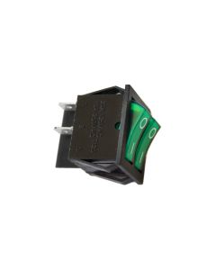 Interruptor doble 15a 250v verde